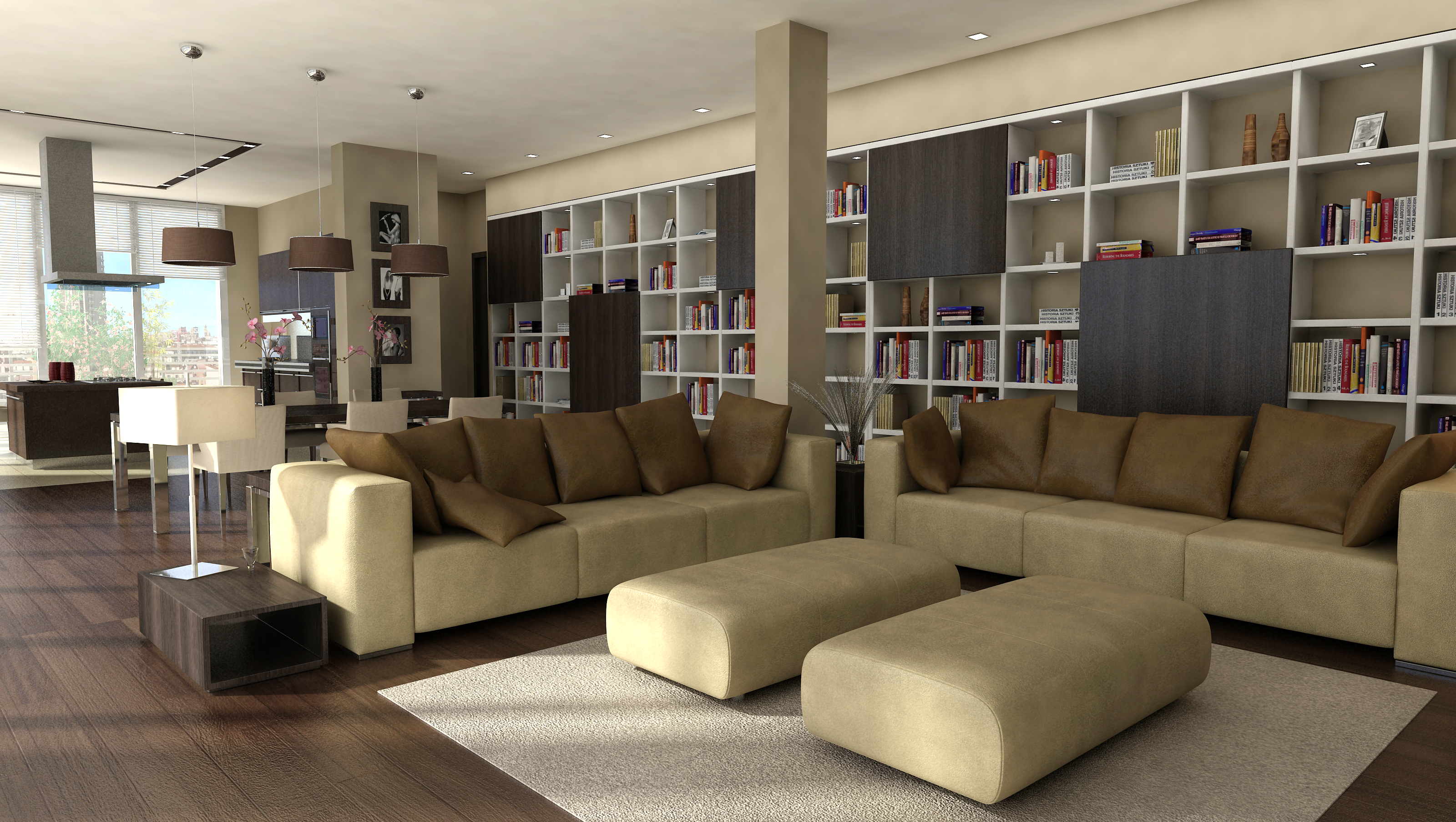 Attico_0001 Rendering 3D di attico residenziale - UtopiX Milano