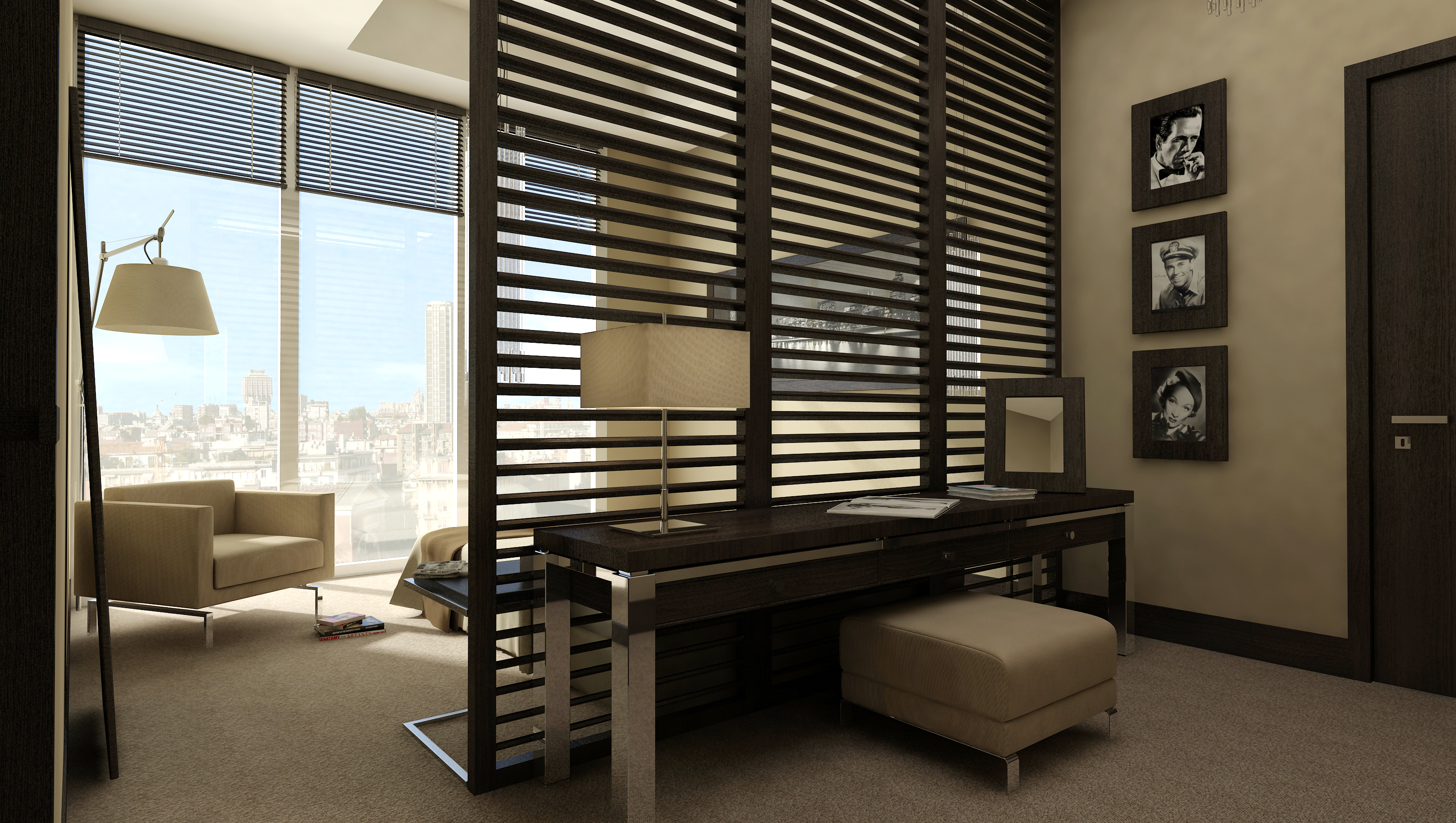 Attico_0005 Rendering 3D di attico residenziale - UtopiX Milano