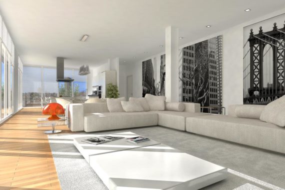 Rendering 3D residenziale Quintiliano - UtopiX Milano