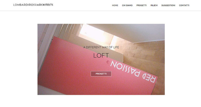Sito web Lombardi Rossi realizzato da UtopiX WebLab