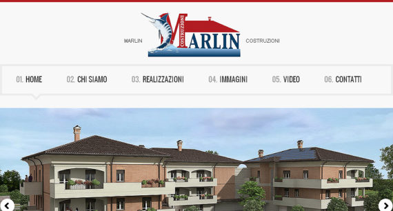 "Sito Sito web Marlin Costruzioni realizzato da UtopiX WebLab
