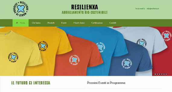 "Sito Sito web Resilienxa realizzato da UtopiX WebLab
