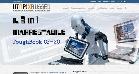 "Sito Sito web UtopiX Rugged realizzato da UtopiX WebLab