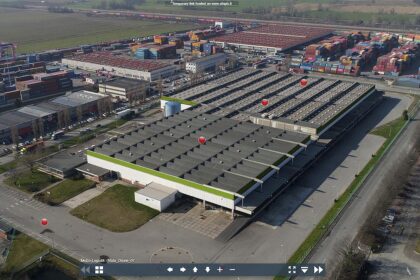 Virtual Tour 360° Melzo – vista aerea area industriale e logistica